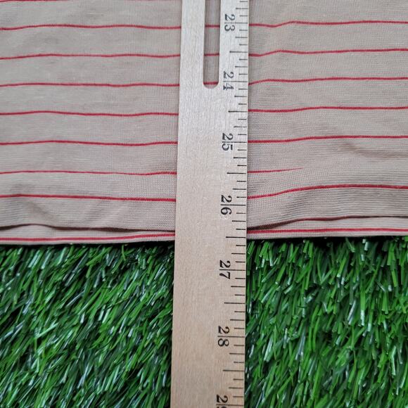 VTG 70s Finalist Dagger Collar Knit Polo Mens XS Horizontal Stripe - Picture 9 of 11